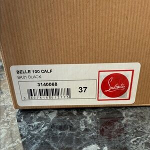 Christian Louboutin Black Belle 100 Calf Shoes